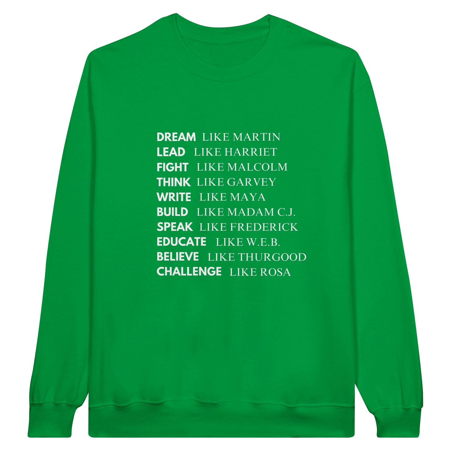 Black History Sweatshirt, White Letters (15 colors) - SALE! 20% Off at Checkout
