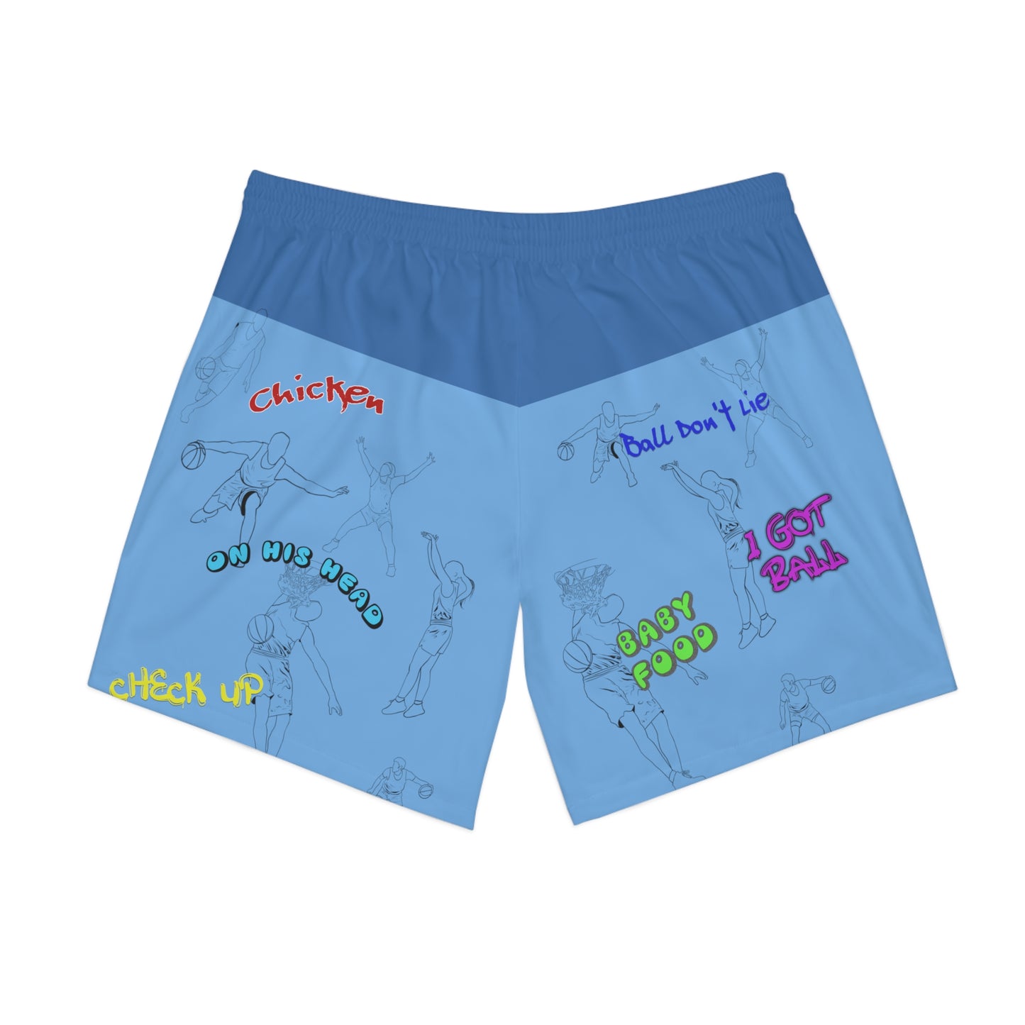 Men's Shorts - Baller Talk That Talk Blue 2-tone
