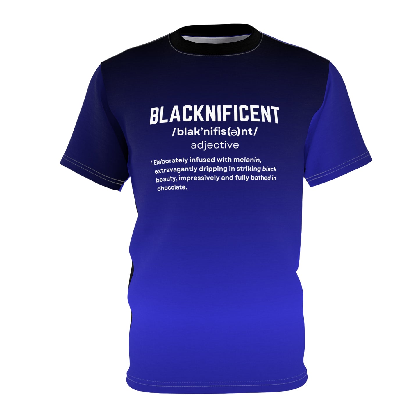 Blacknificent Deluxe Top - Gradient Blue