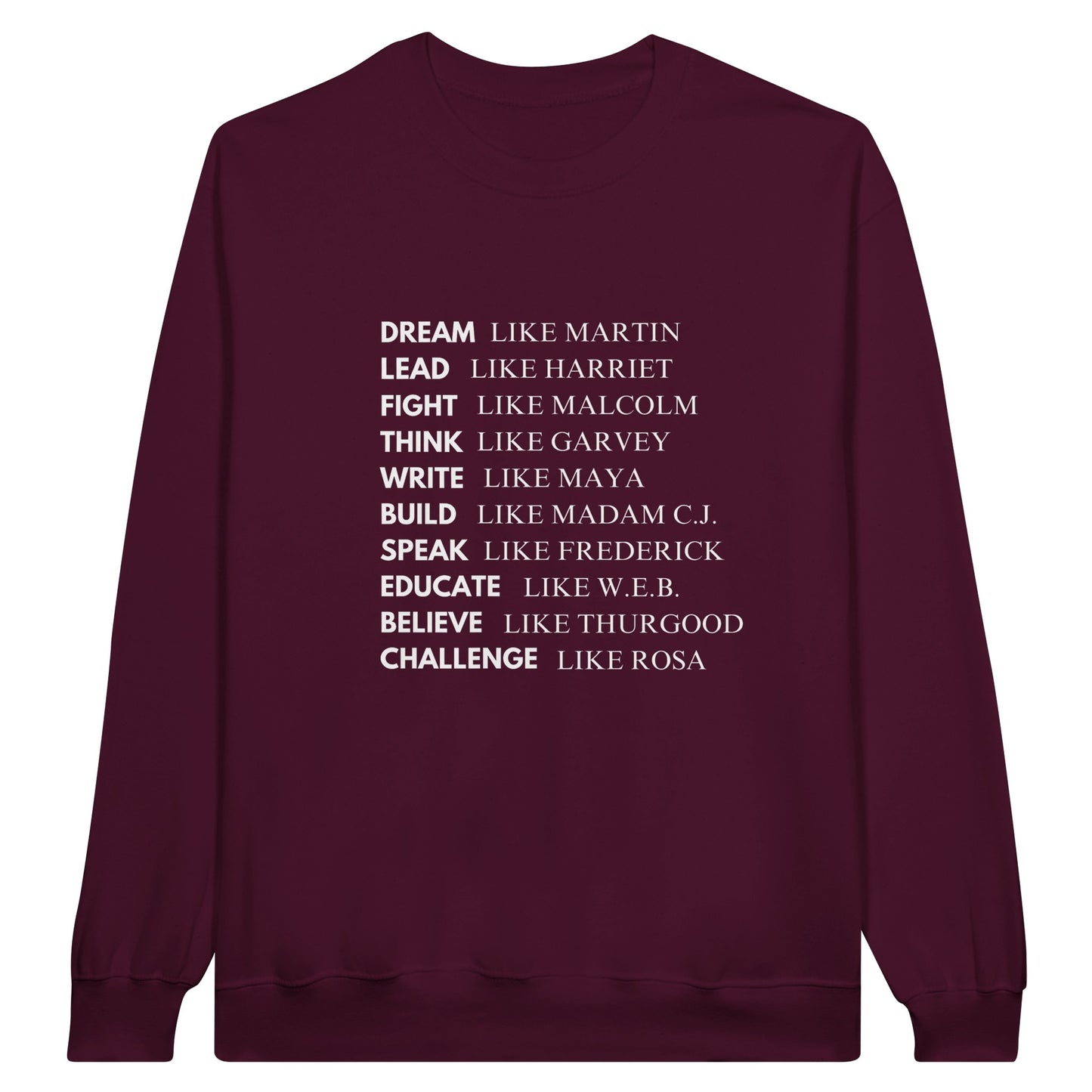 Black History Sweatshirt, White Letters (15 colors) - SALE! 20% Off at Checkout