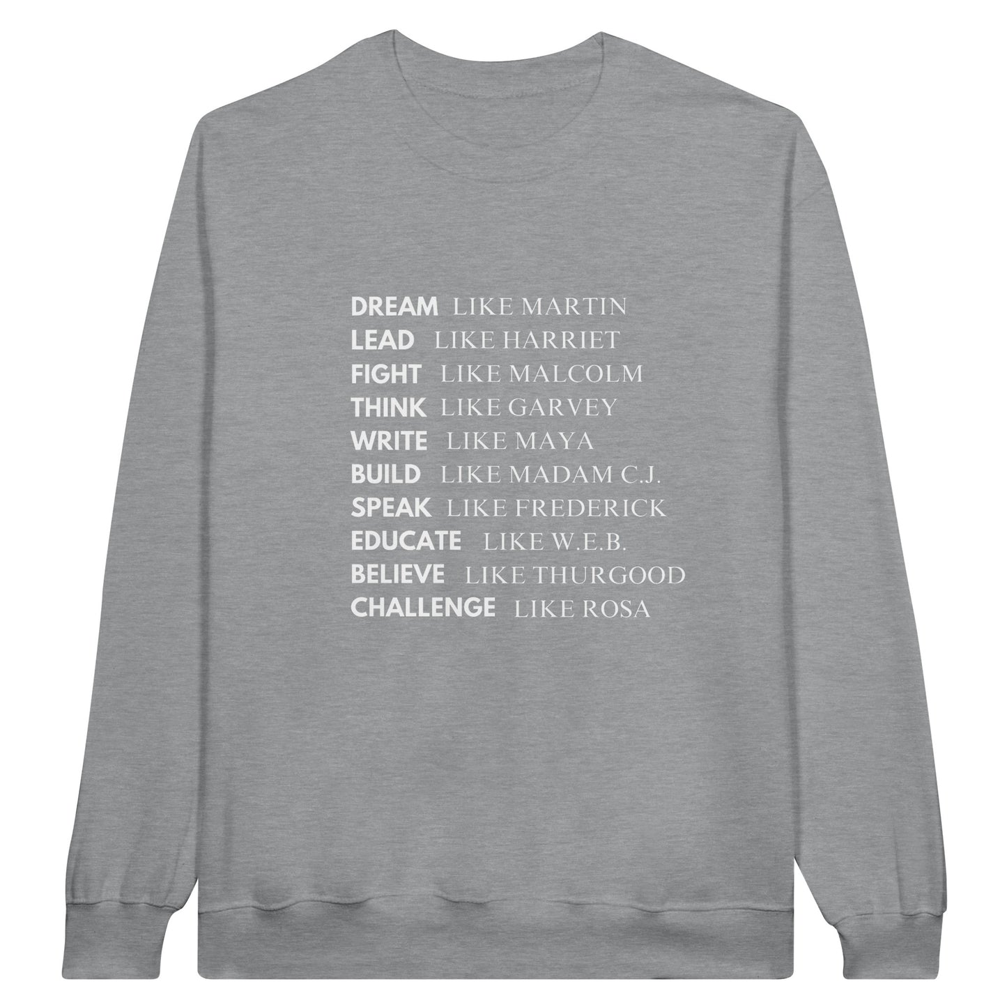 Black History Sweatshirt, White Letters (15 colors) - SALE! 20% Off at Checkout