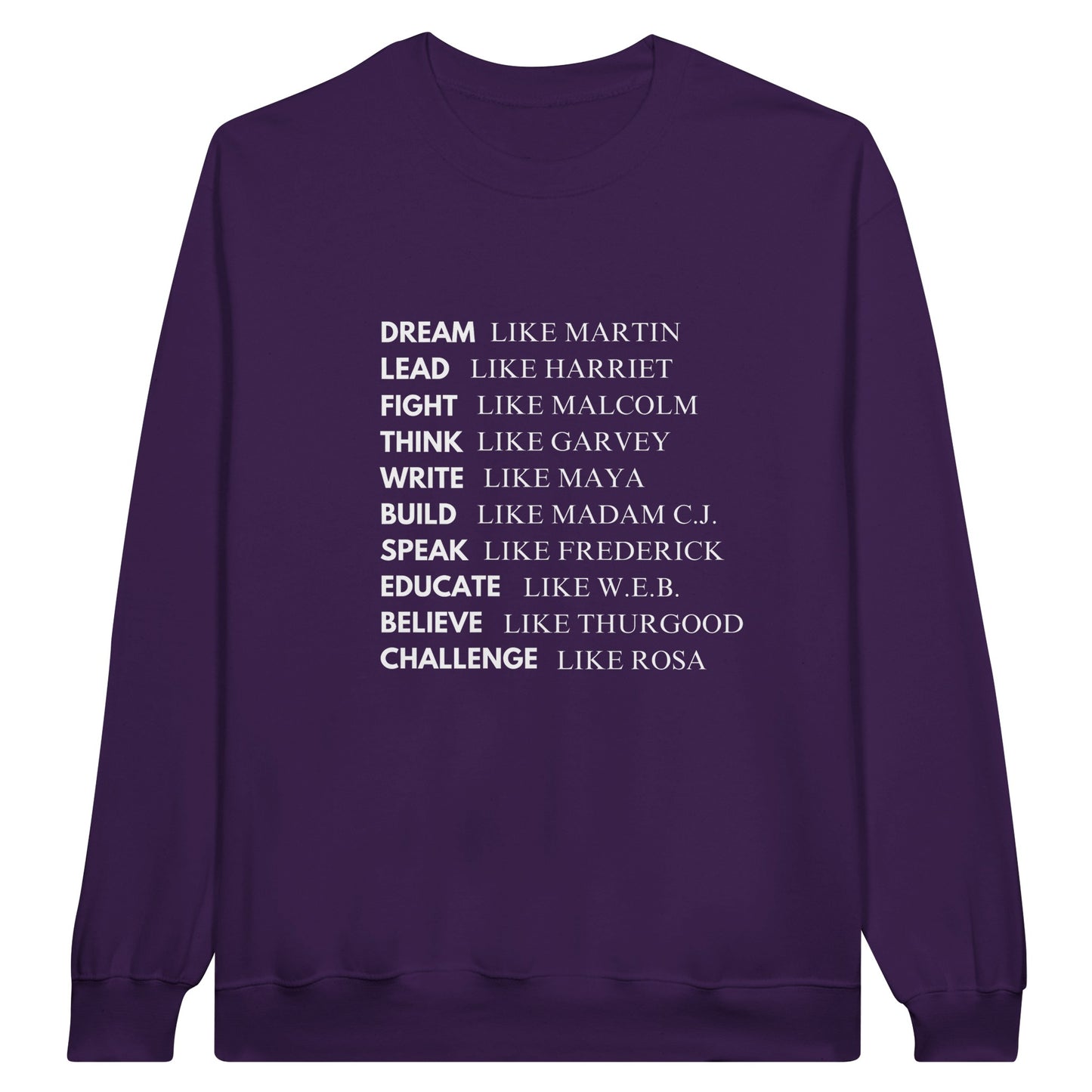 Black History Sweatshirt, White Letters (15 colors) - SALE! 20% Off at Checkout