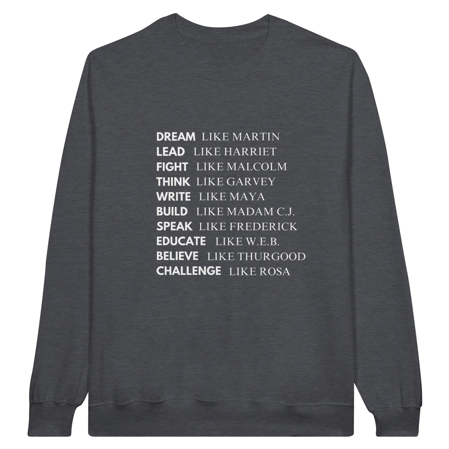 Black History Sweatshirt, White Letters (15 colors) - SALE! 20% Off at Checkout