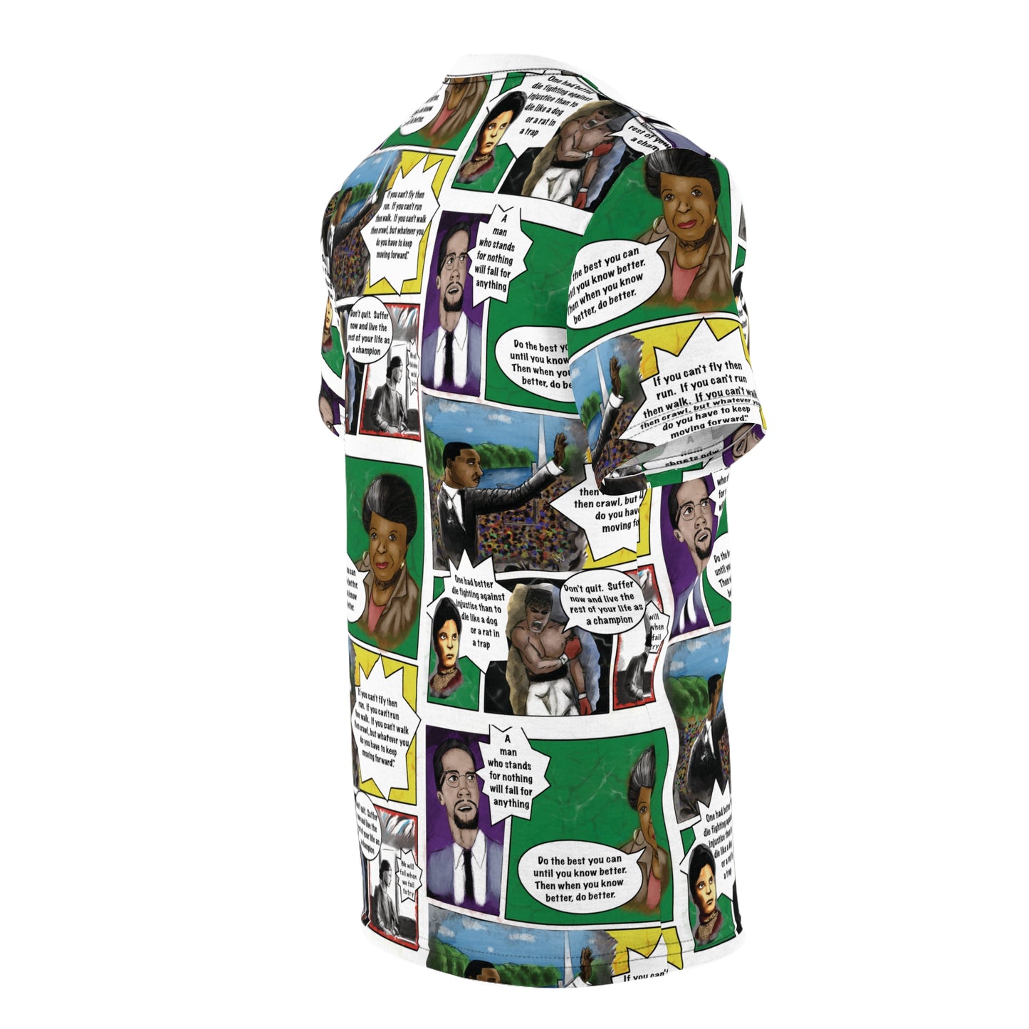 Black History Heroes All-Over-Print Deluxe TShirt