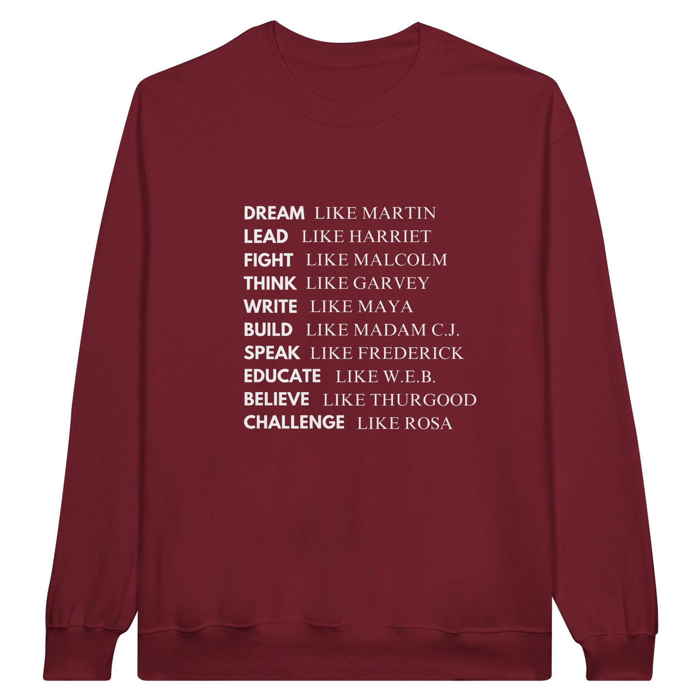 Black History Sweatshirt, White Letters (15 colors) - SALE! 20% Off at Checkout