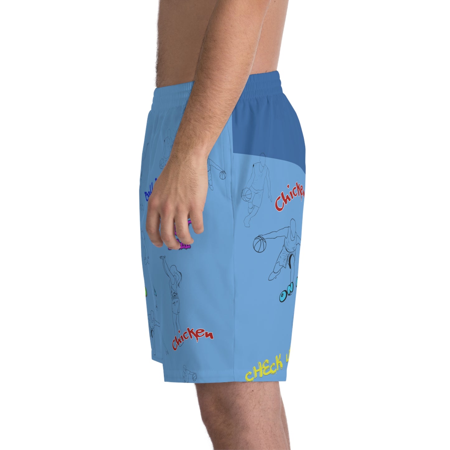 Men's Shorts - Baller Talk That Talk Blue 2-tone