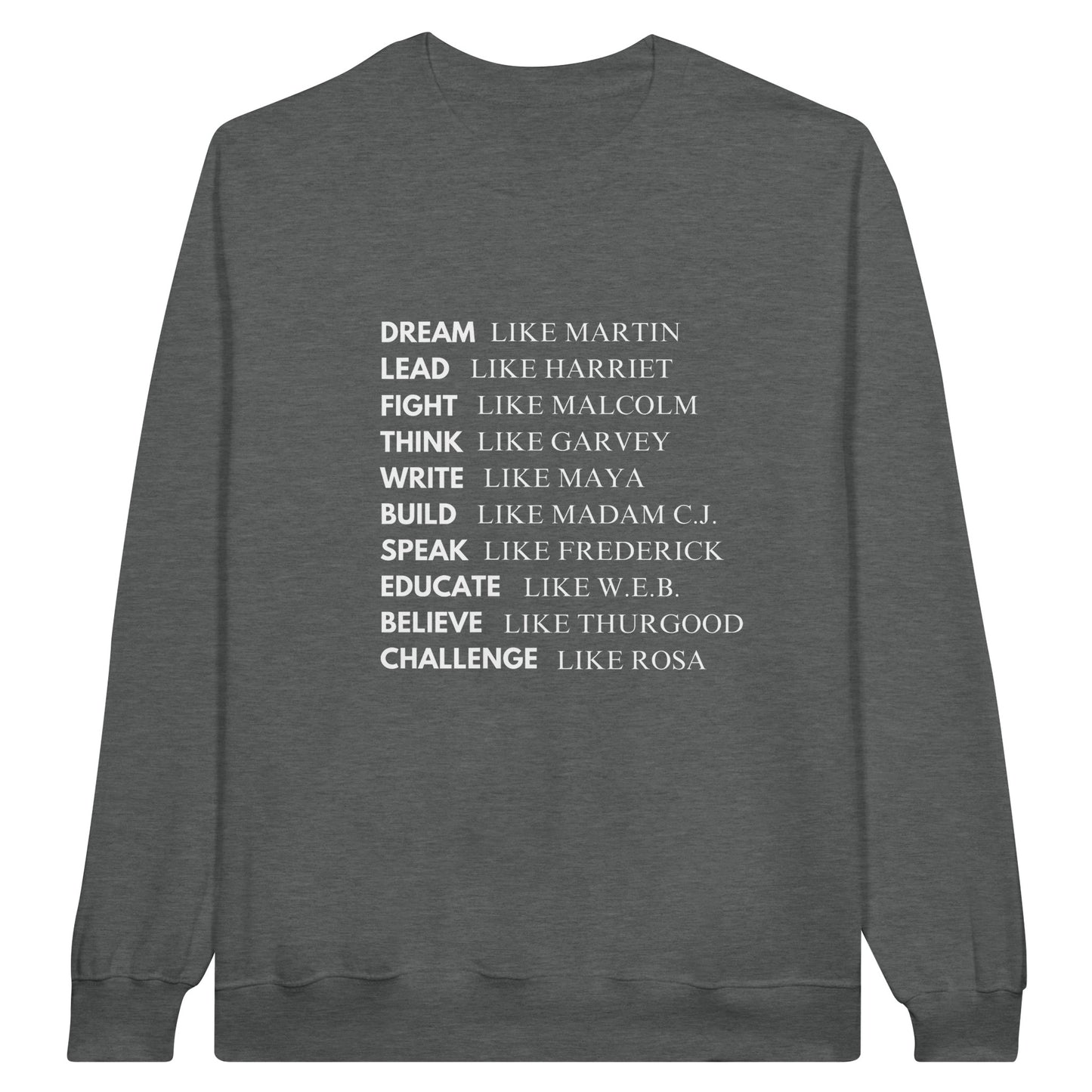 Black History Sweatshirt, White Letters (15 colors) - SALE! 20% Off at Checkout