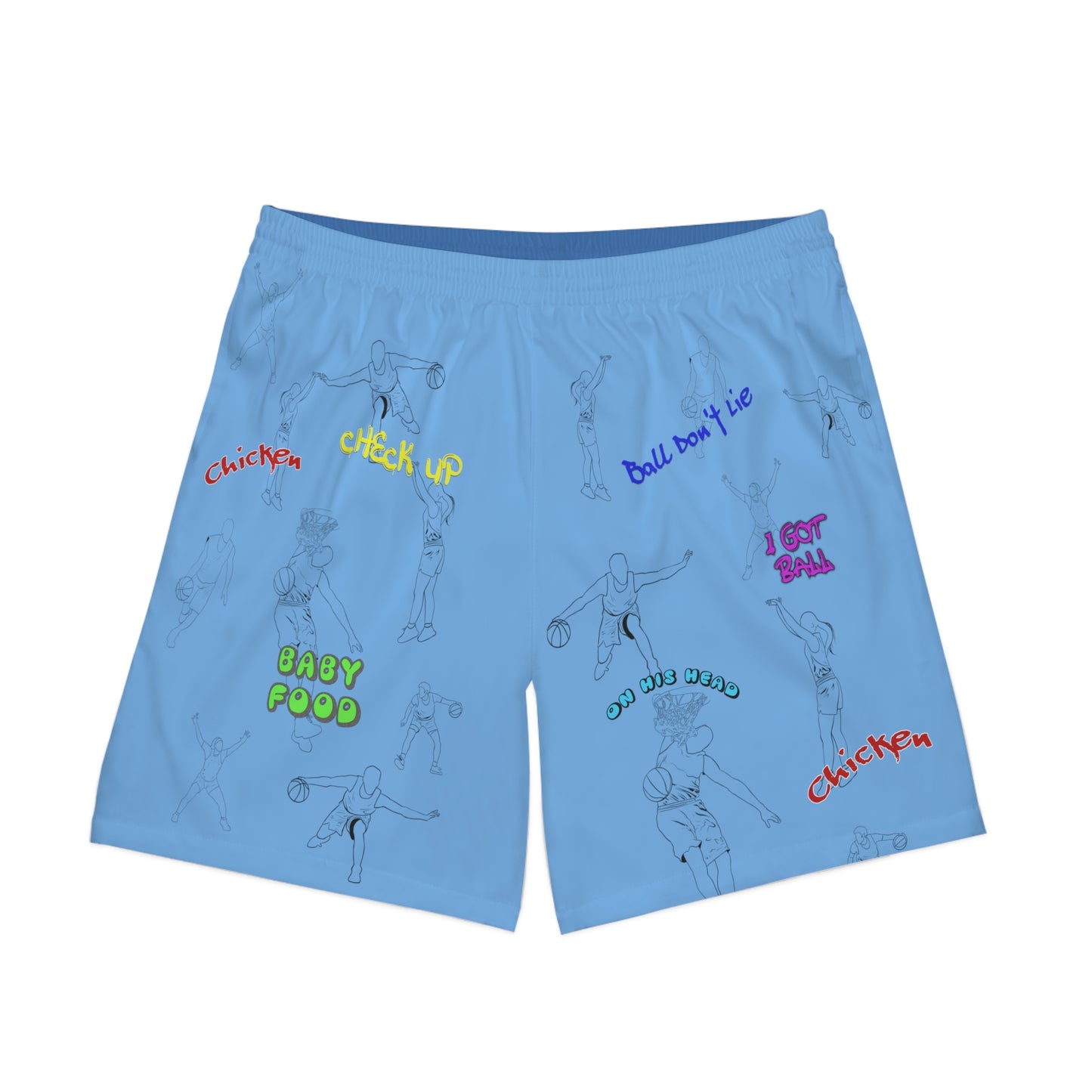 Men's Shorts - Baller Talk That Talk Blue 2-tone