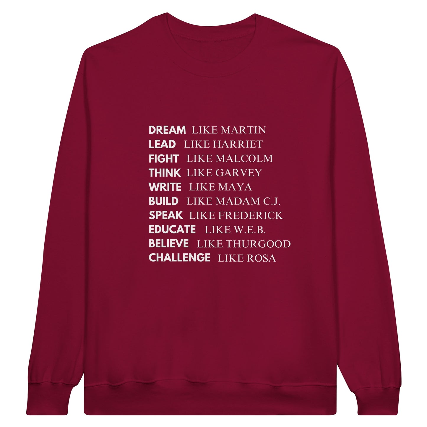 Black History Sweatshirt, White Letters (15 colors) - SALE! 20% Off at Checkout