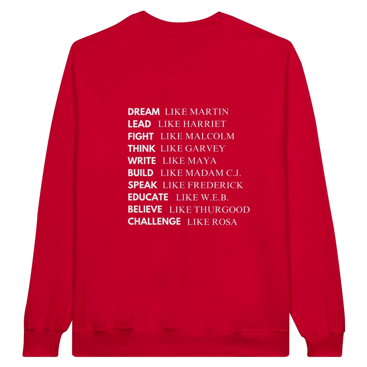 Black History Sweatshirt, White Letters (15 colors) - SALE! 20% Off at Checkout