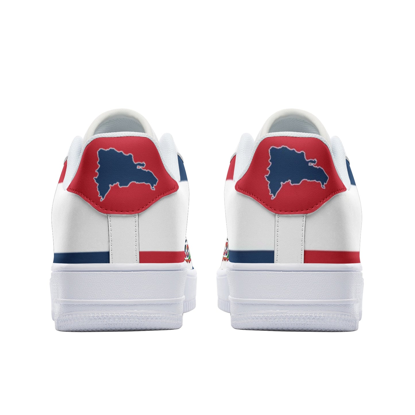 Dominican Republic flag sneakers back view