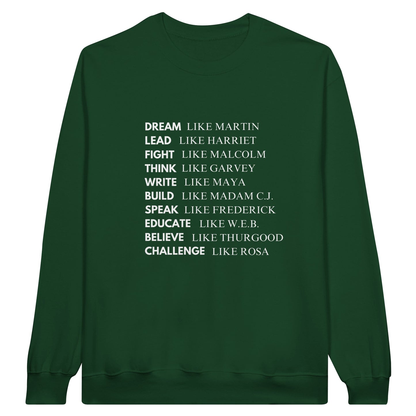 Black History Sweatshirt, White Letters (15 colors) - SALE! 20% Off at Checkout