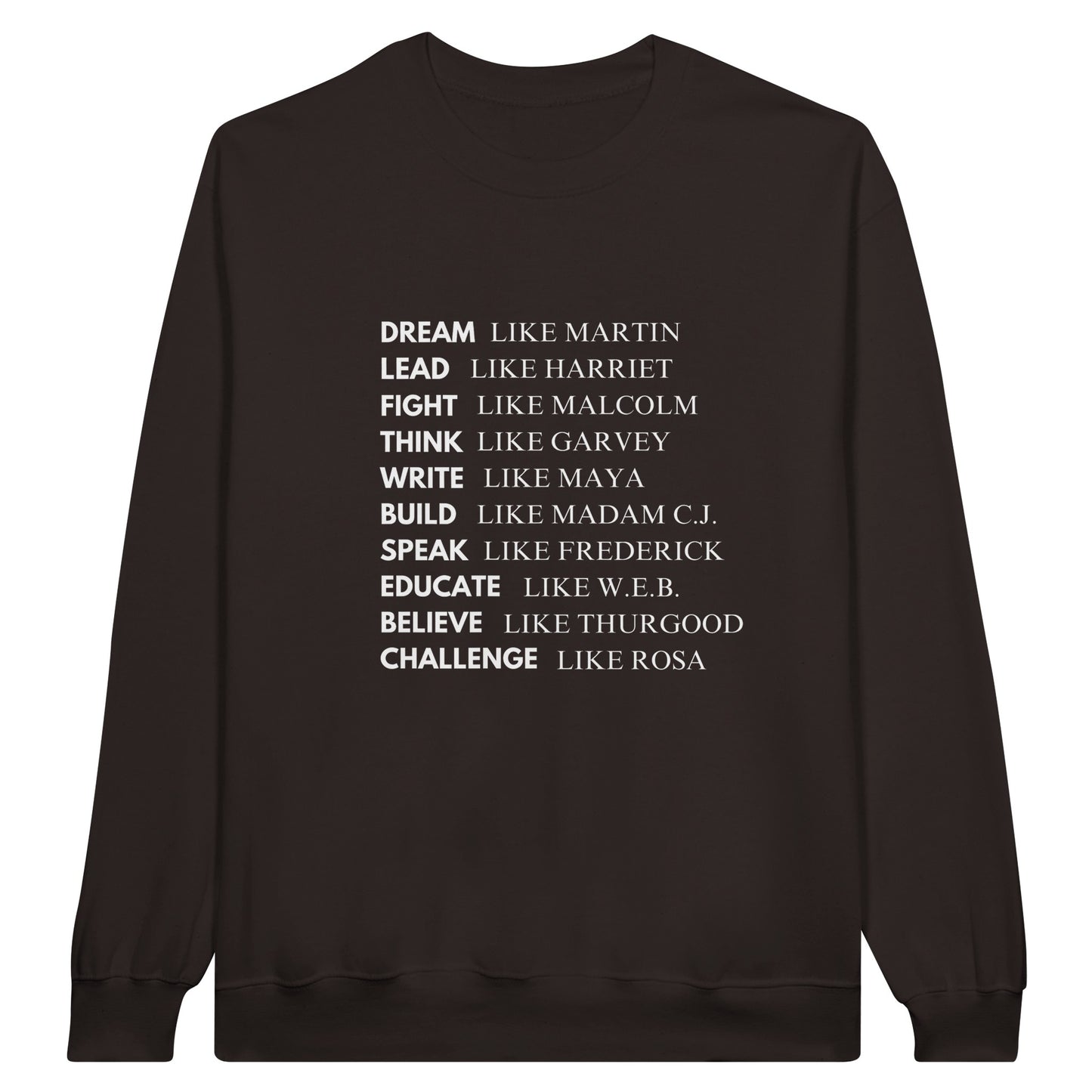 Black History Sweatshirt, White Letters (15 colors) - SALE! 20% Off at Checkout