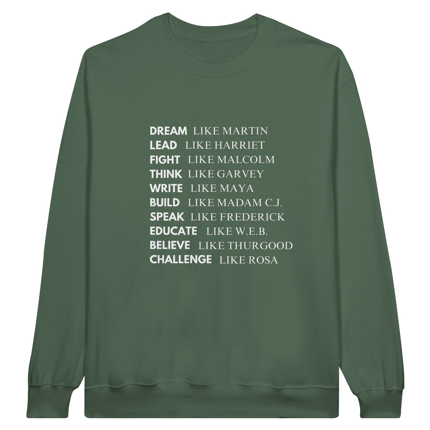 Black History Sweatshirt, White Letters (15 colors) - SALE! 20% Off at Checkout