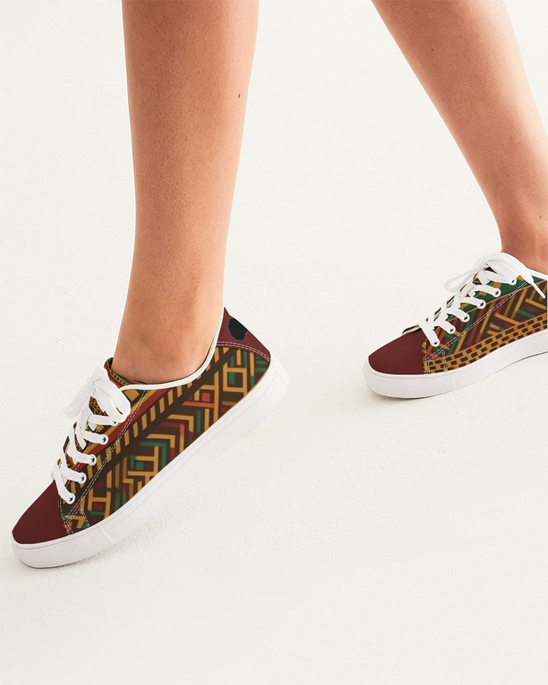 Kente African Print Women's Leather Sneaker