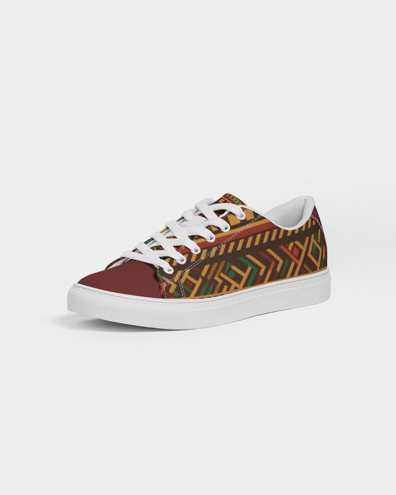Kente 1.5 Women's Faux-Leather Sneaker - Burgundy