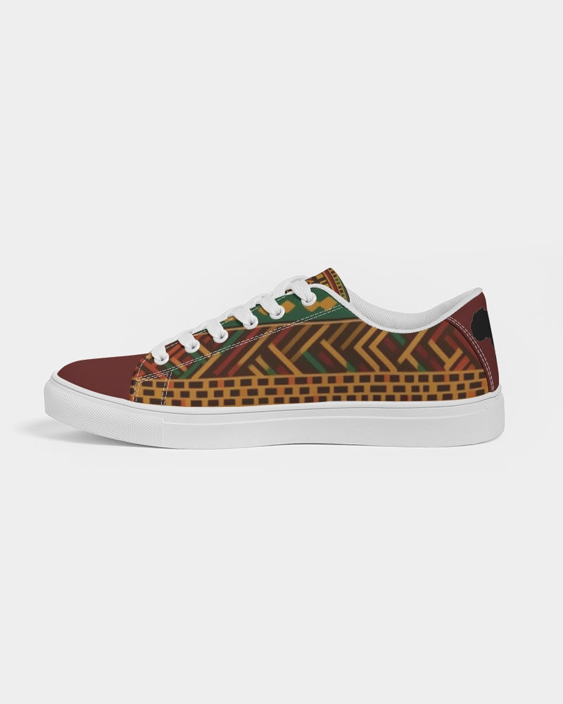 Kente 1.5 Women's Faux-Leather Sneaker - Burgundy