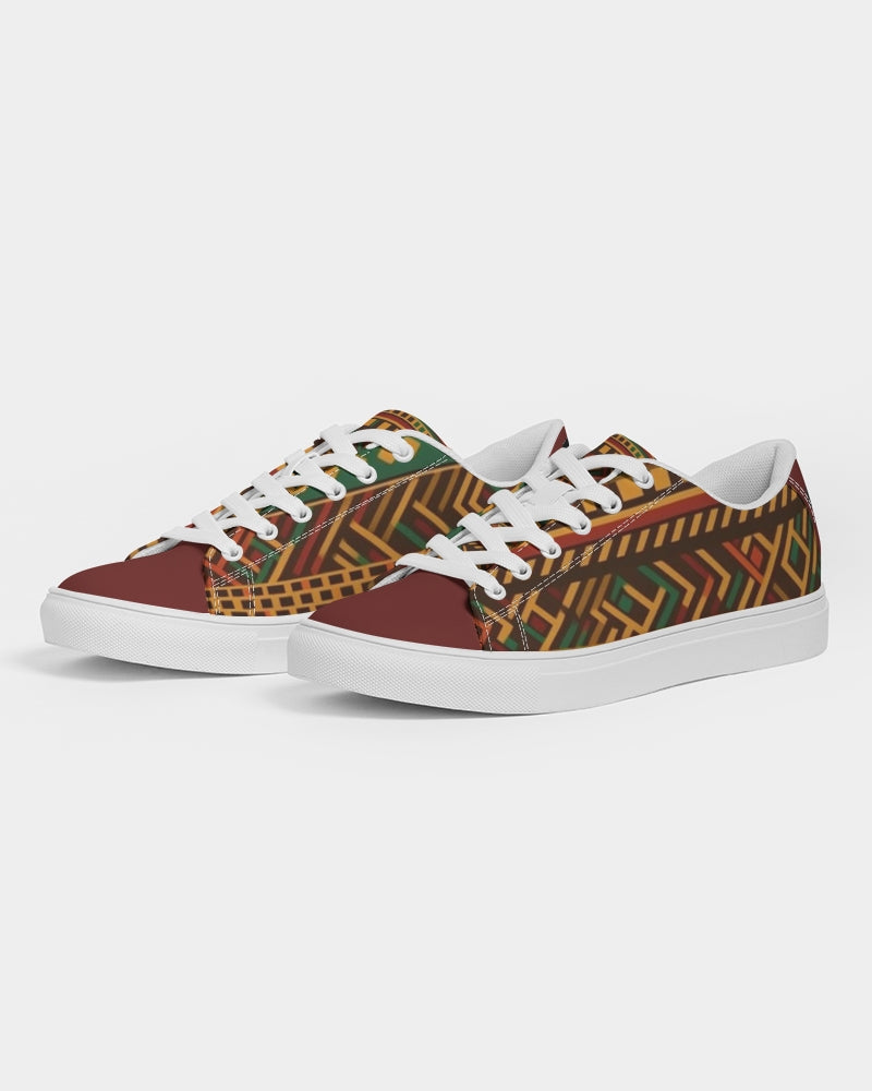 Kente 1.5 Women's Faux-Leather Sneaker - Burgundy