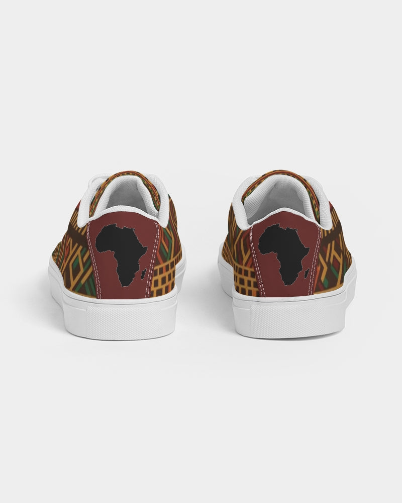 Kente 1.5 Women's Faux-Leather Sneaker - Burgundy
