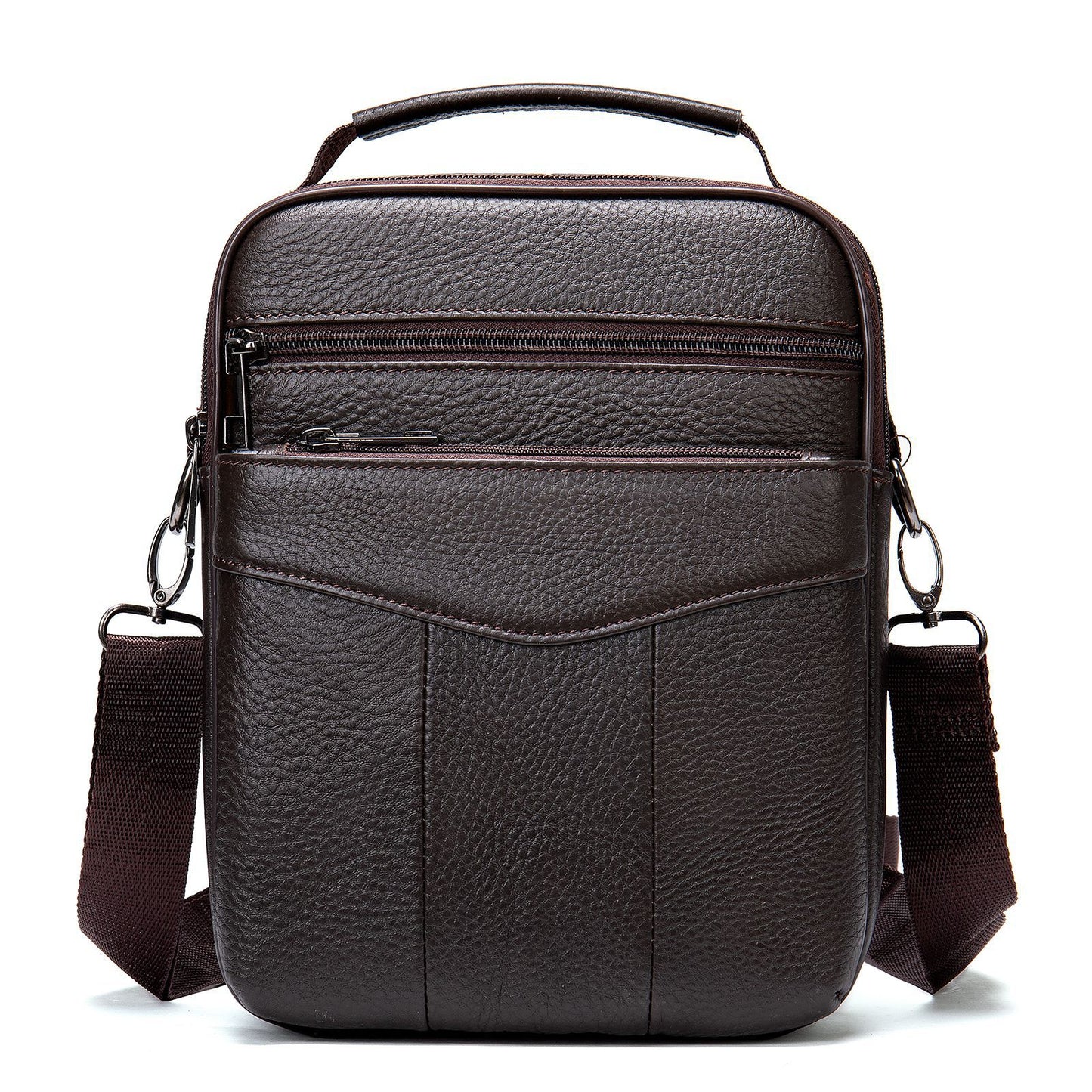 Business Leather Single-shoulder Bag