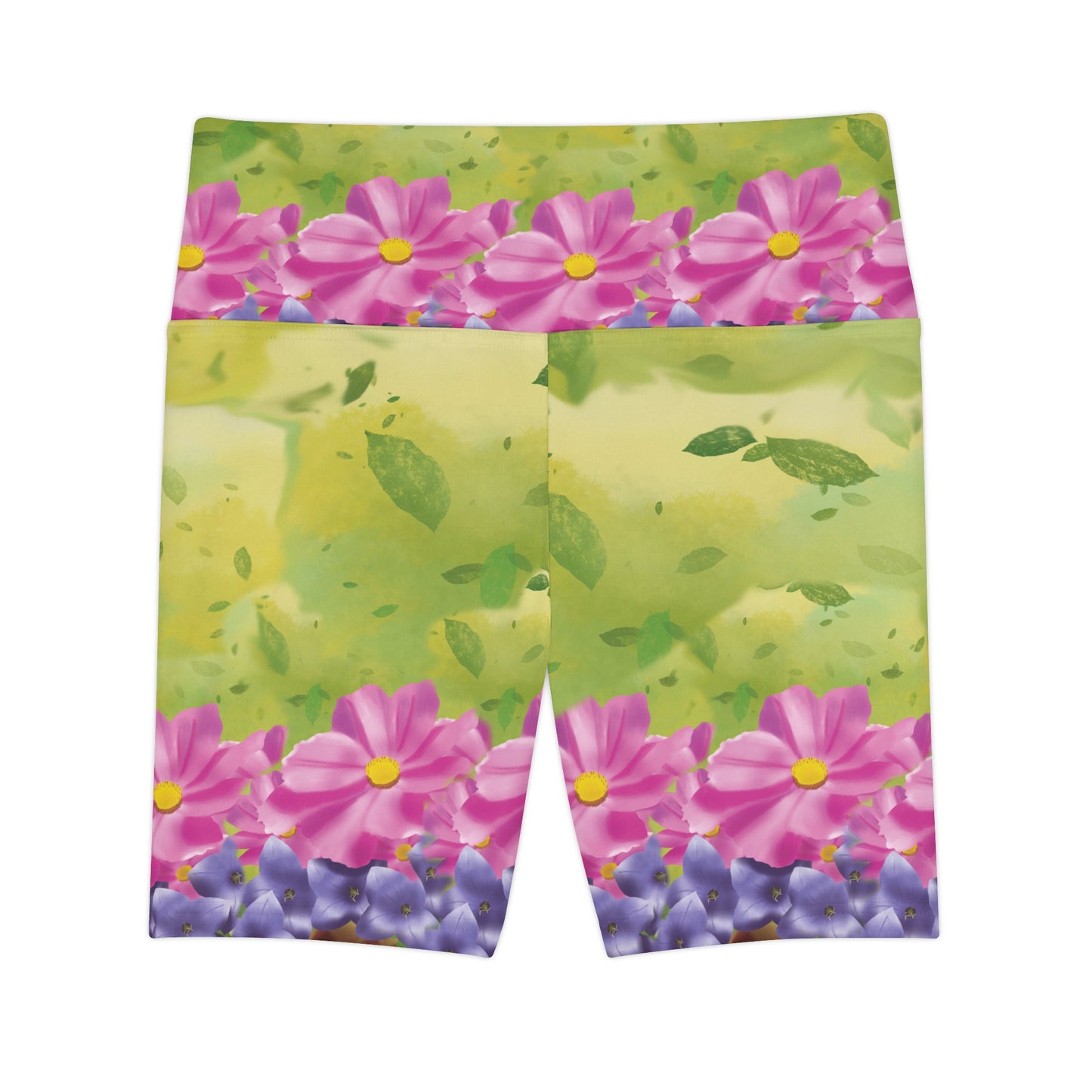 Women's Workout Shorts - Floral Fields