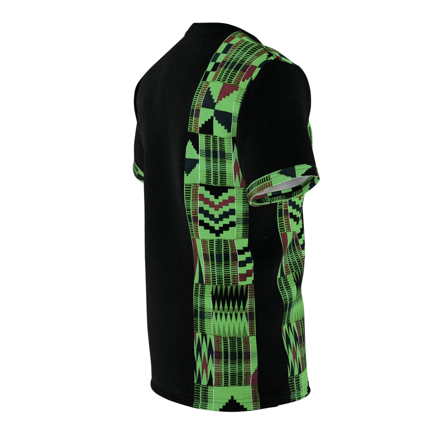 Kente African Print T-Shirt - Green