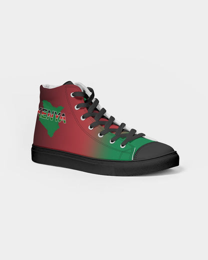 Kenya Flag Women's Hightop  - Black