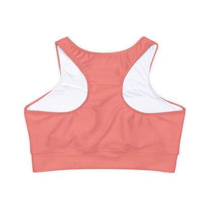 Petty Sports Bra Fully Lined with Removable Cups - Salmon