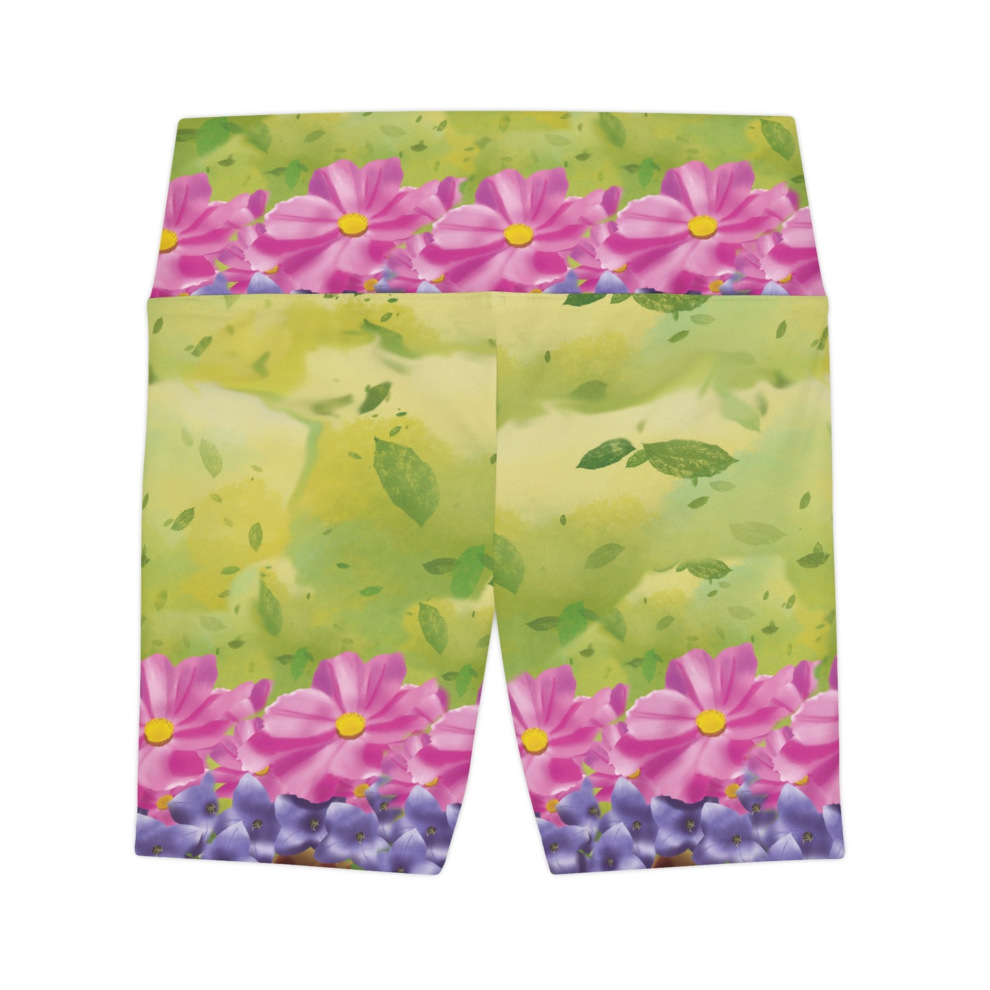 Women's Workout Shorts - Floral Fields