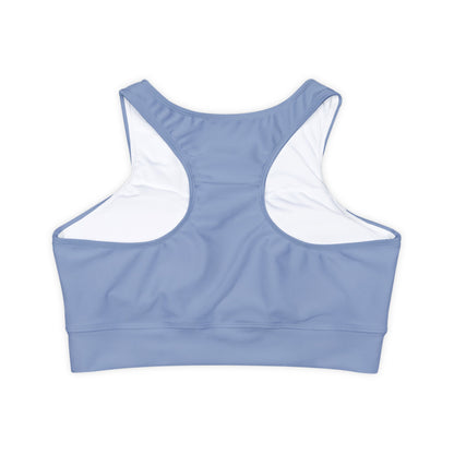 Petty Sports Bra Fully Lined with Removable Cups - Pastel Blue