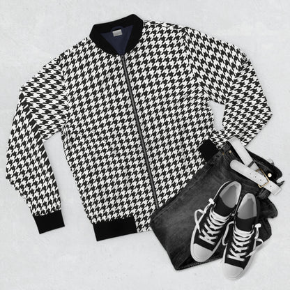 Bomber Jacket - Houndstooth