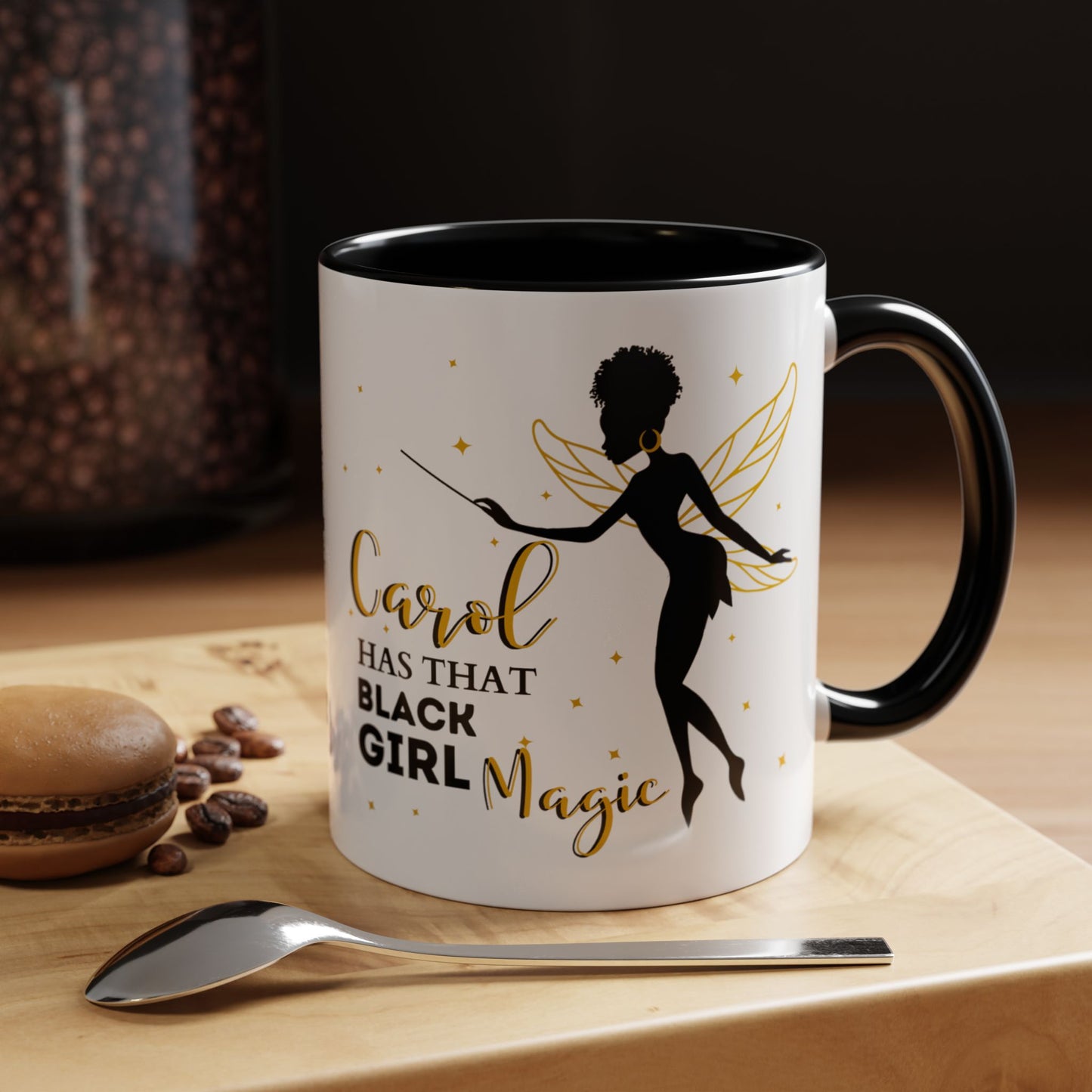 Black Girl Magic Mug, 2-Sided & Personalized