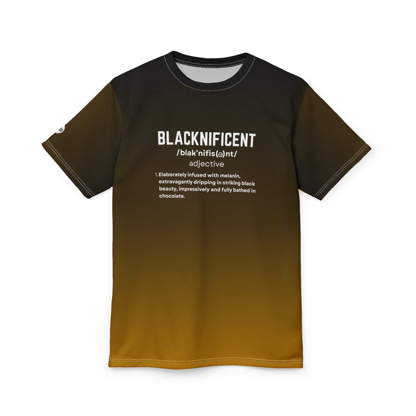 BLACKNIFICENT Definition Shirt - GOLD | Black Excellence Statement Tee | Black History Month Apparel | Melanin Pride Unisex Shirt