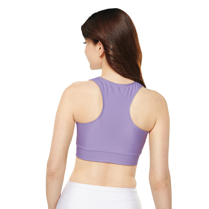 Petty Sports Bra Fully Lined with Removable Cups - Lilac