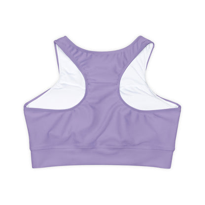 Petty Sports Bra Fully Lined with Removable Cups - Lilac