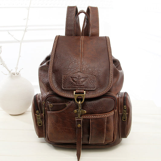 Retro shoulder backpack