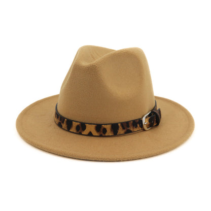 Fedora hat -  Leopard Belt