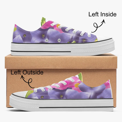 Low Canvas Shoes- Floral Fields