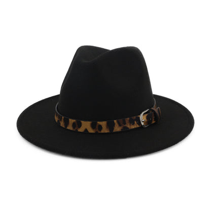 Fedora hat -  Leopard Belt