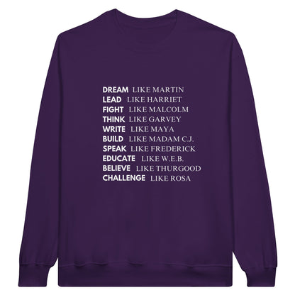 Black History Sweatshirt, White Letters (15 colors) - SALE!  20% Off at Checkout