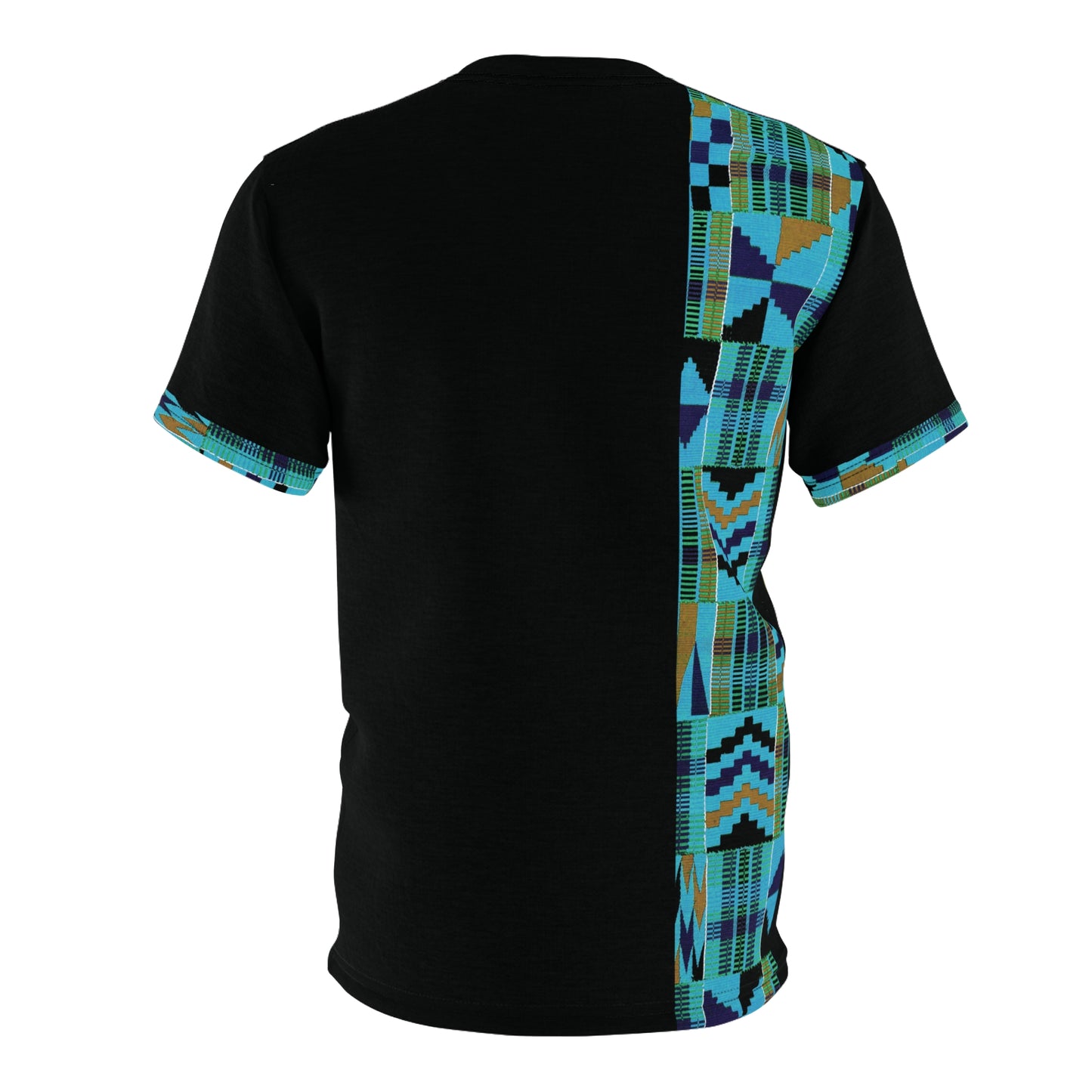 Kente African Print Deluxe Top - Turquoise