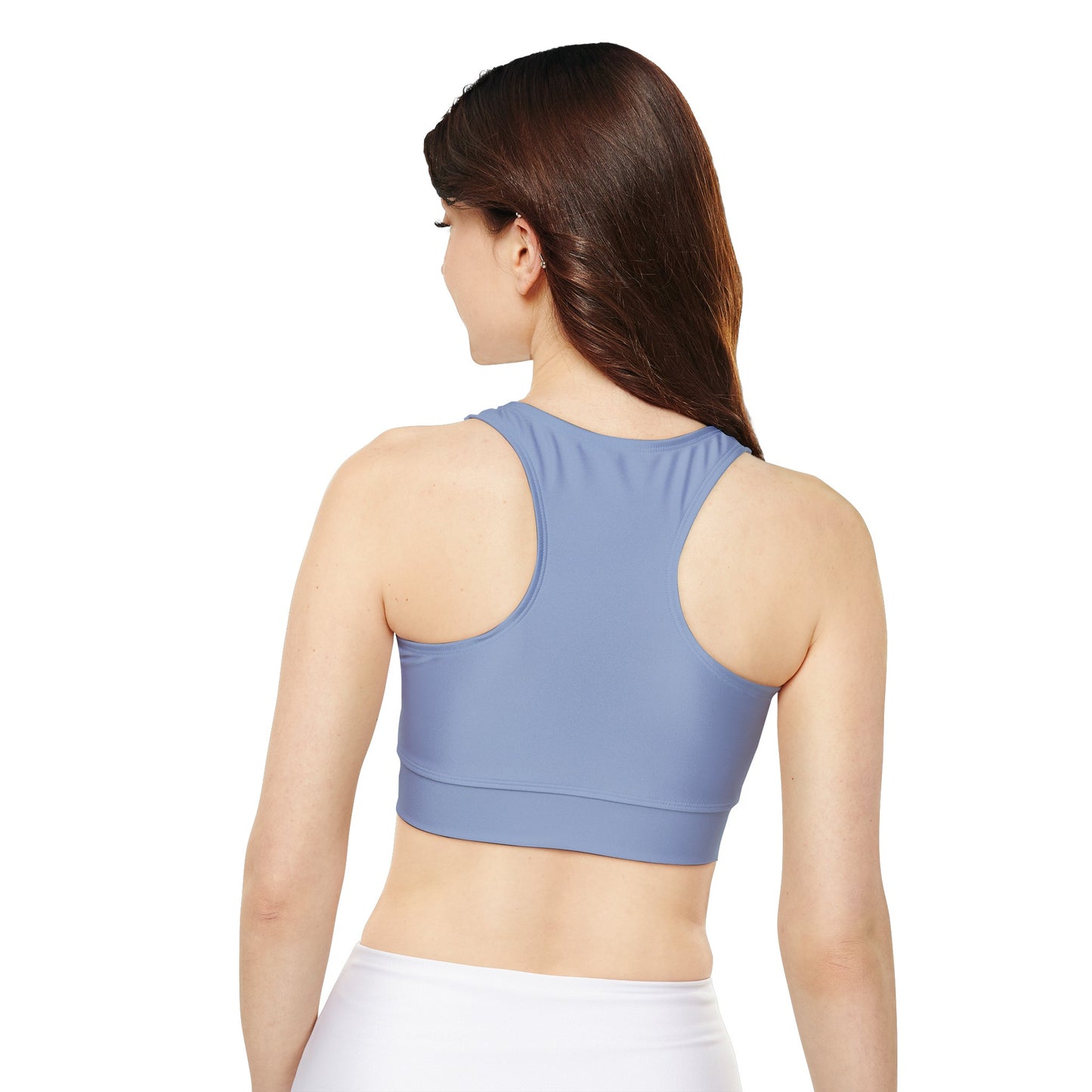 Petty Sports Bra Fully Lined with Removable Cups - Pastel Blue