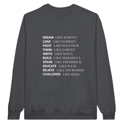 Black History Sweatshirt, White Letters (15 colors) - SALE!  20% Off at Checkout