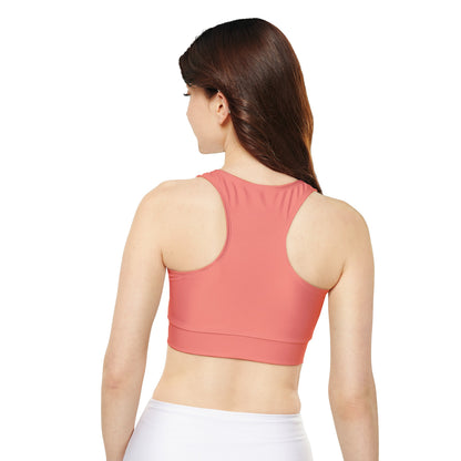 Petty Sports Bra Fully Lined with Removable Cups - Salmon