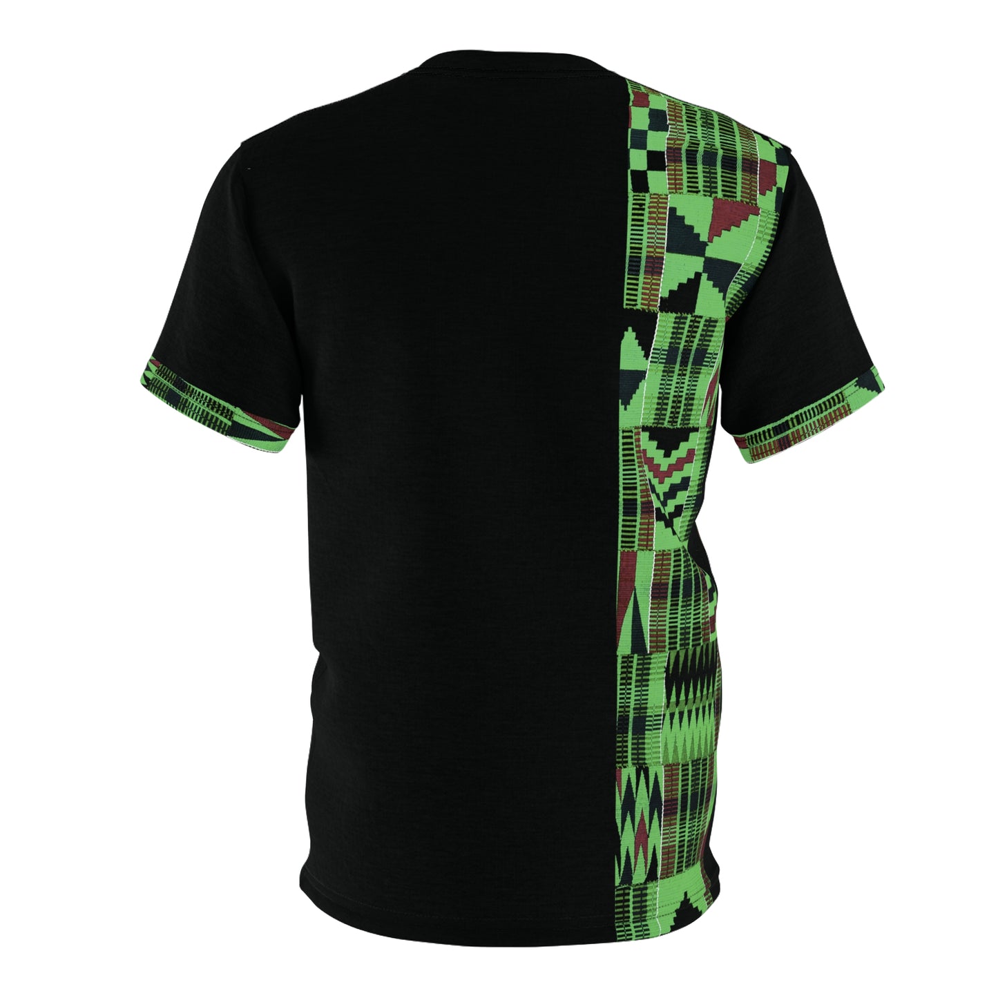 Kente African Print T-Shirt - Green