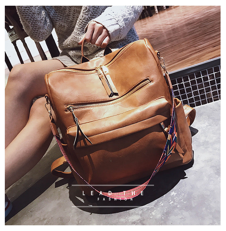 Large Soft PU Leather Backpack (Multiple patterns)