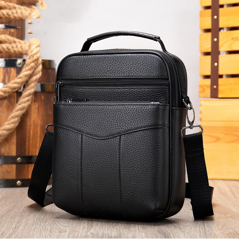 Business Leather Single-shoulder Bag