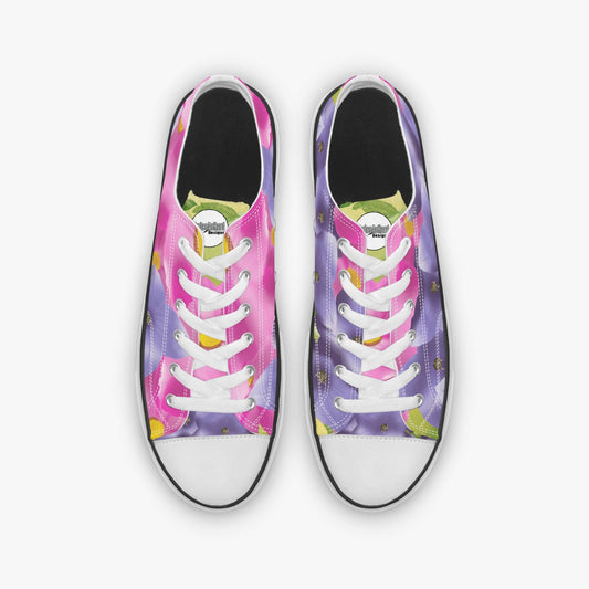 Low Canvas Shoes- Floral Fields