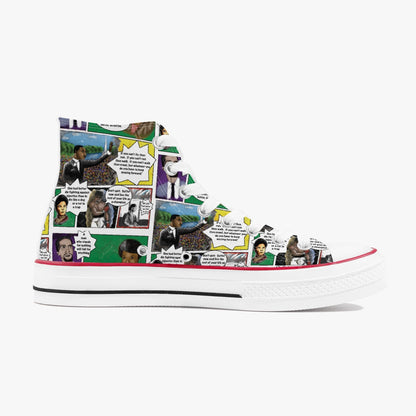 Black History Heroes High-Top Canvas Shoes