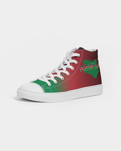 Kenya Flag Women's Hightop - White